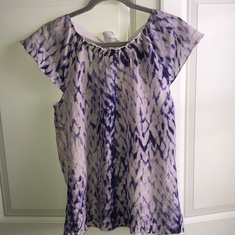 GAP Cotton Silk Blouse Lilac Purple Blouse NWT